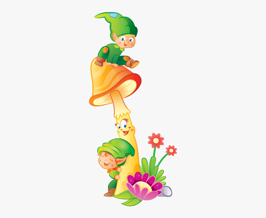 Fairies And Elves Wall Stickers For Children Bedroom - Folletti Per Bambini, Transparent Clipart