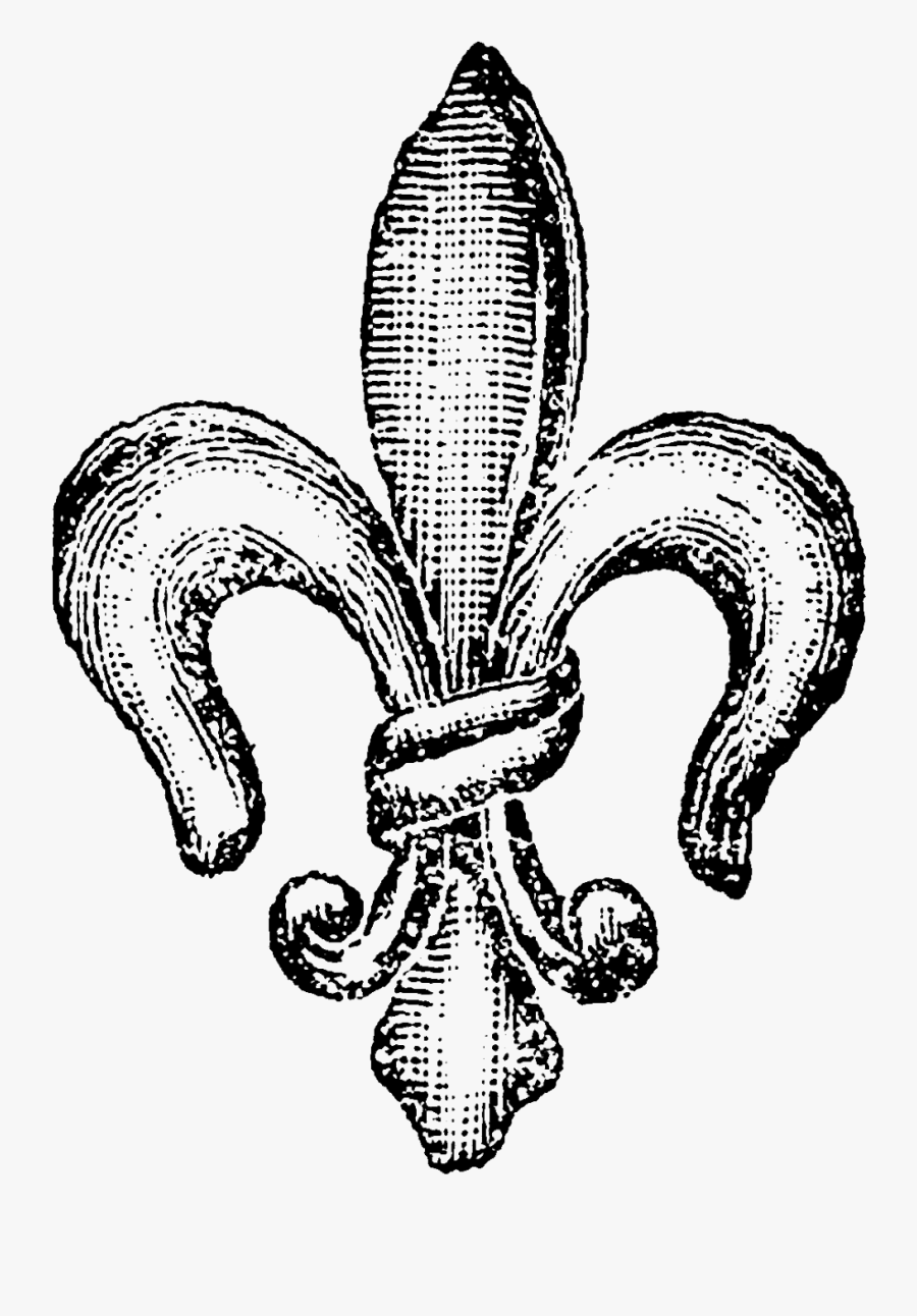 Transparent Vintage Fleur De Lis, Transparent Clipart