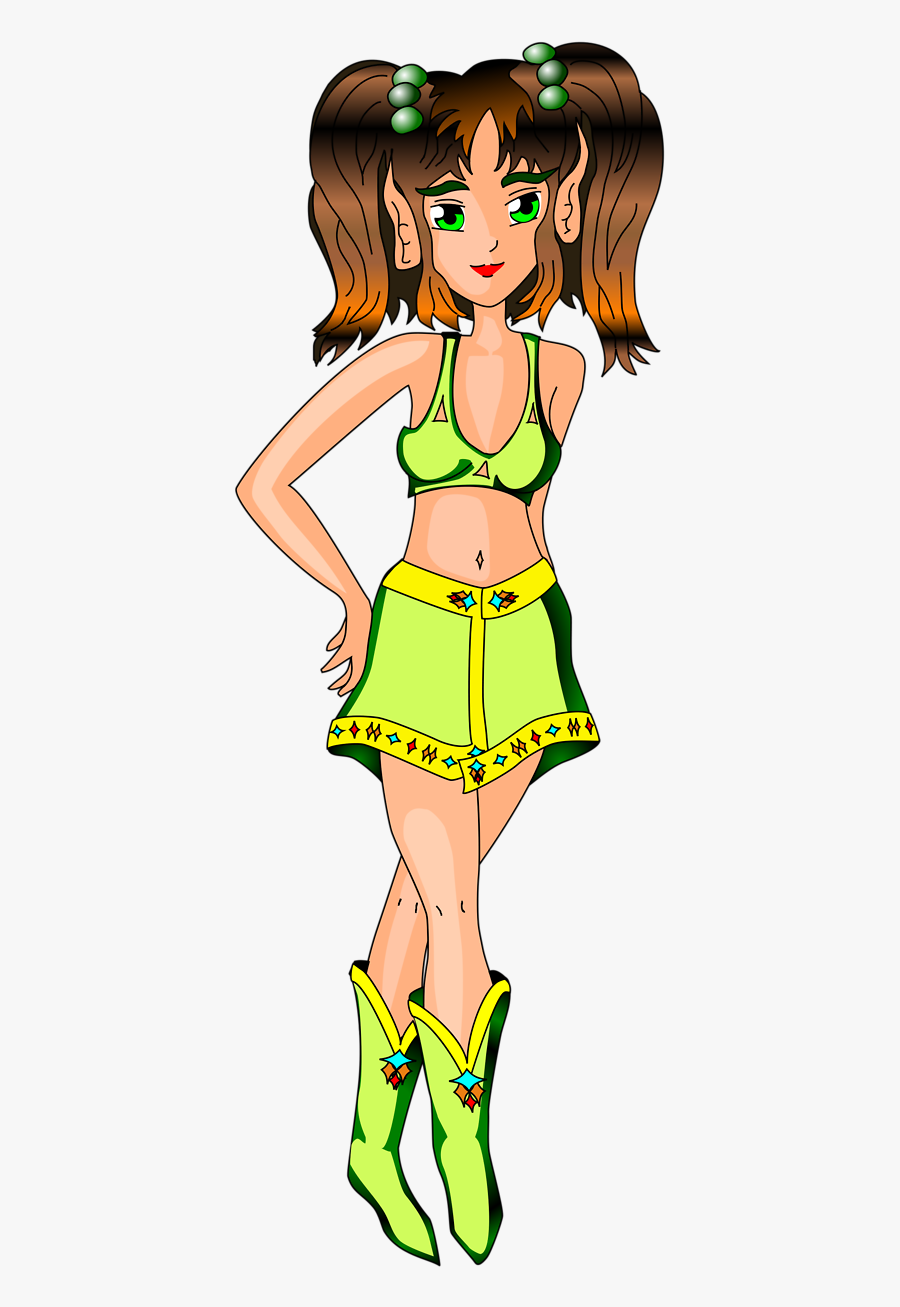 Drakoon Elf Green - Elf, Transparent Clipart