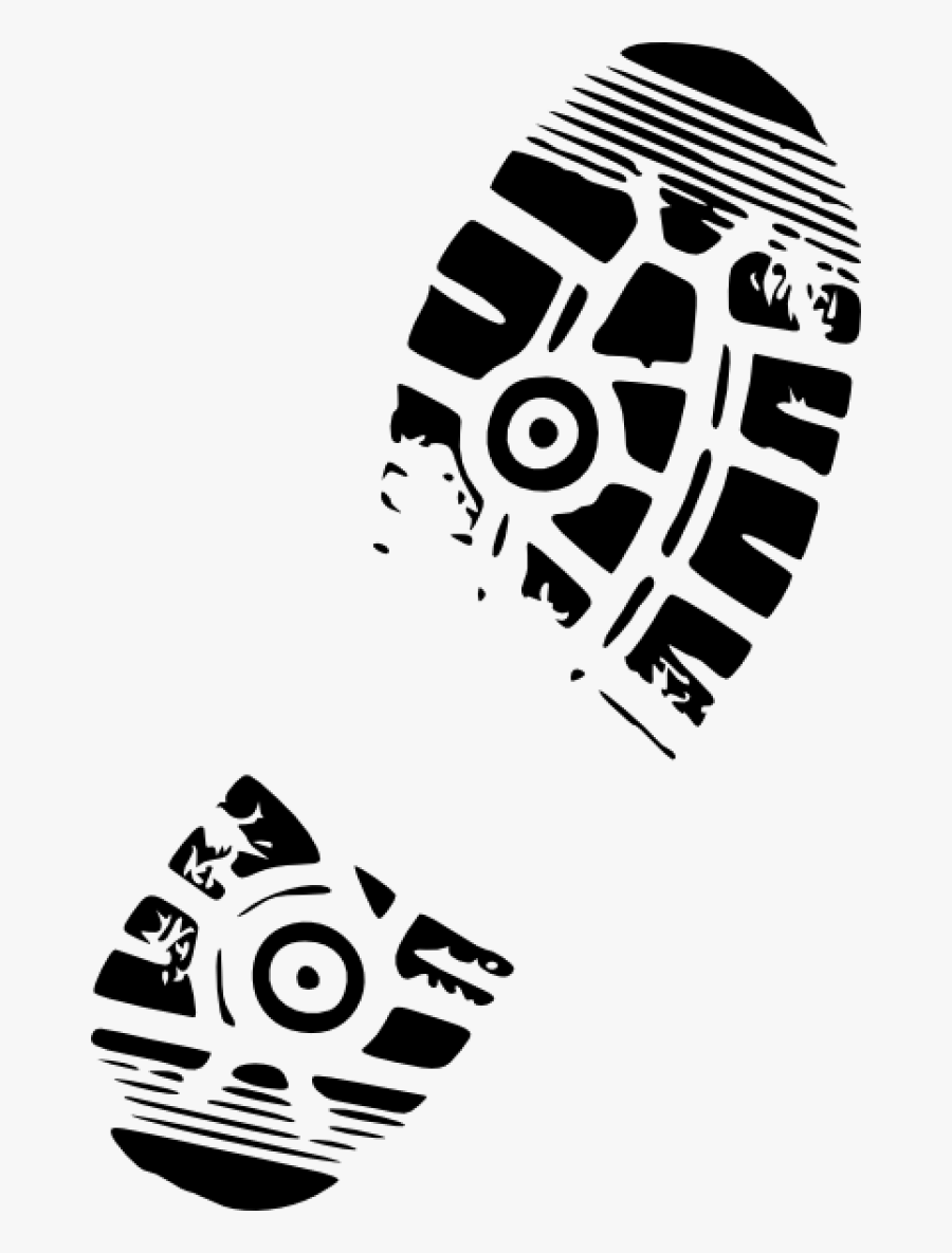 Running Shoes Clipart - Shoe Print Clip Art, Transparent Clipart