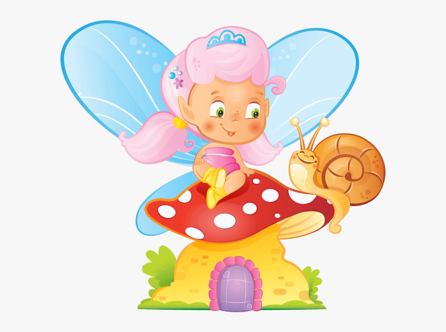 Fairies And Elves Wall Decals For Kids Rooms - Fate E Folletti Disegno Bambini, Transparent Clipart
