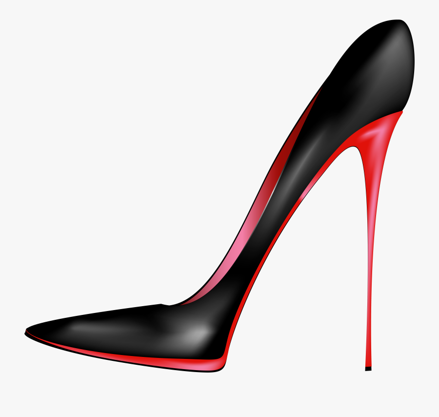 Clip Art Black Red Heels Png - High Heel Clipart Png, Transparent Clipart
