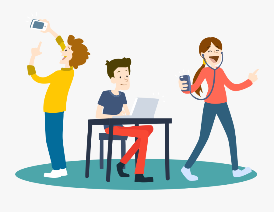 Clip Art Cafeteria Jpg Stock - People Playing Tambola, Transparent Clipart