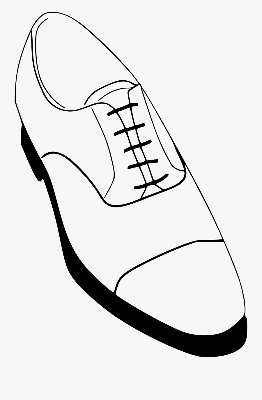 Men Shoes Clipart Blank - Dress Shoes Clipart Black And White, Transparent Clipart