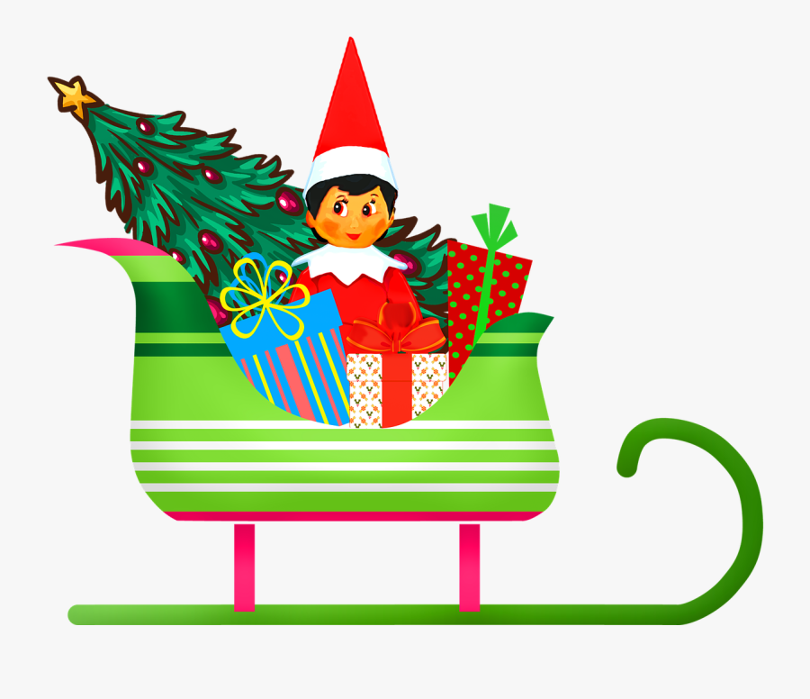 Christmas Elf Imagery - Elf On The Shelf Illustration, Transparent Clipart