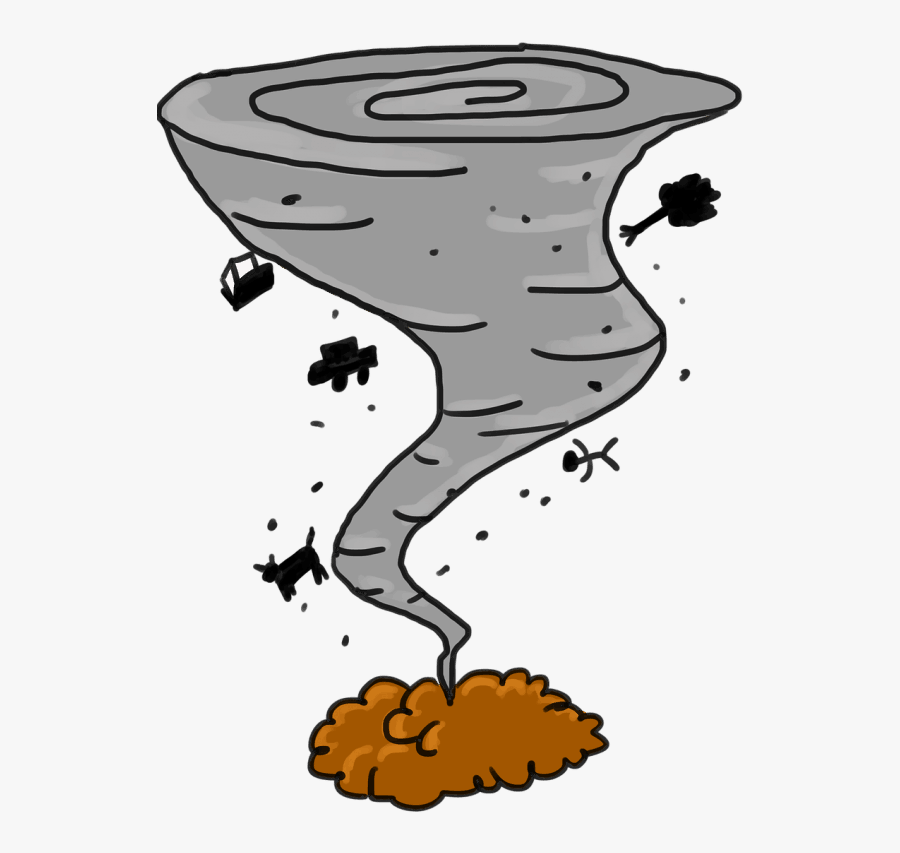Twister Drawing Thunderstorm Frames Illustrations Hd - พายุ การ์ตูน, Transparent Clipart