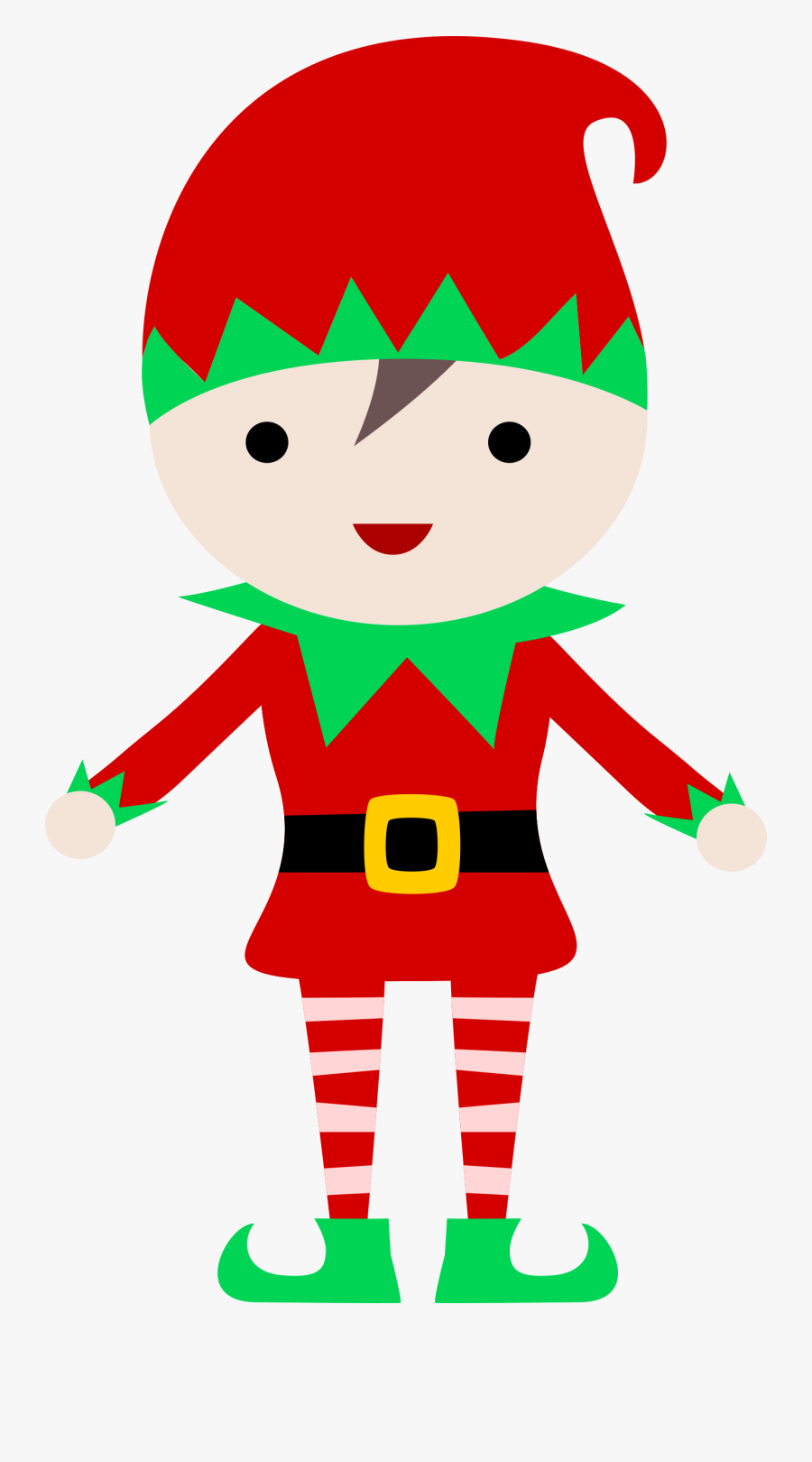 I Clipart Elf - Christmas Elf Drawing, Transparent Clipart