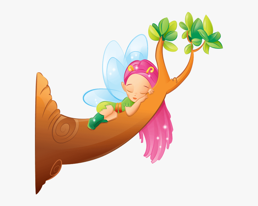 Fairies And Elves Wallstickers For Kids - Kids Fairies, Transparent Clipart