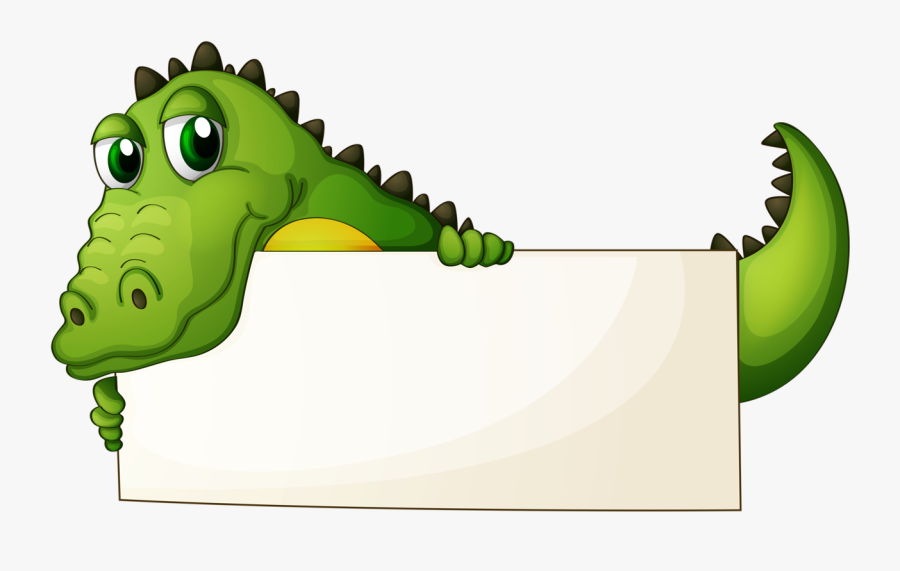 Фотки Paper Clip Art, Classroom Labels, Blank Sign, - Crocodile Border Design, Transparent Clipart