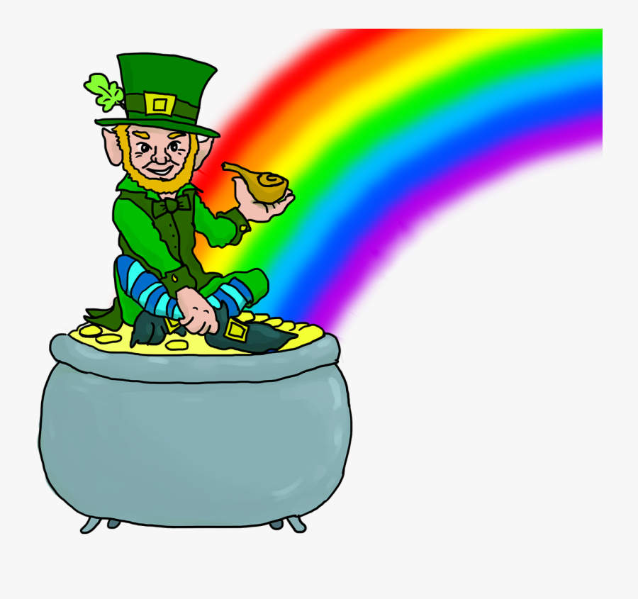 Leprechaun, Rainbow, Elf, Folklore, Folktale, Irish - Leprechaun, Transparent Clipart