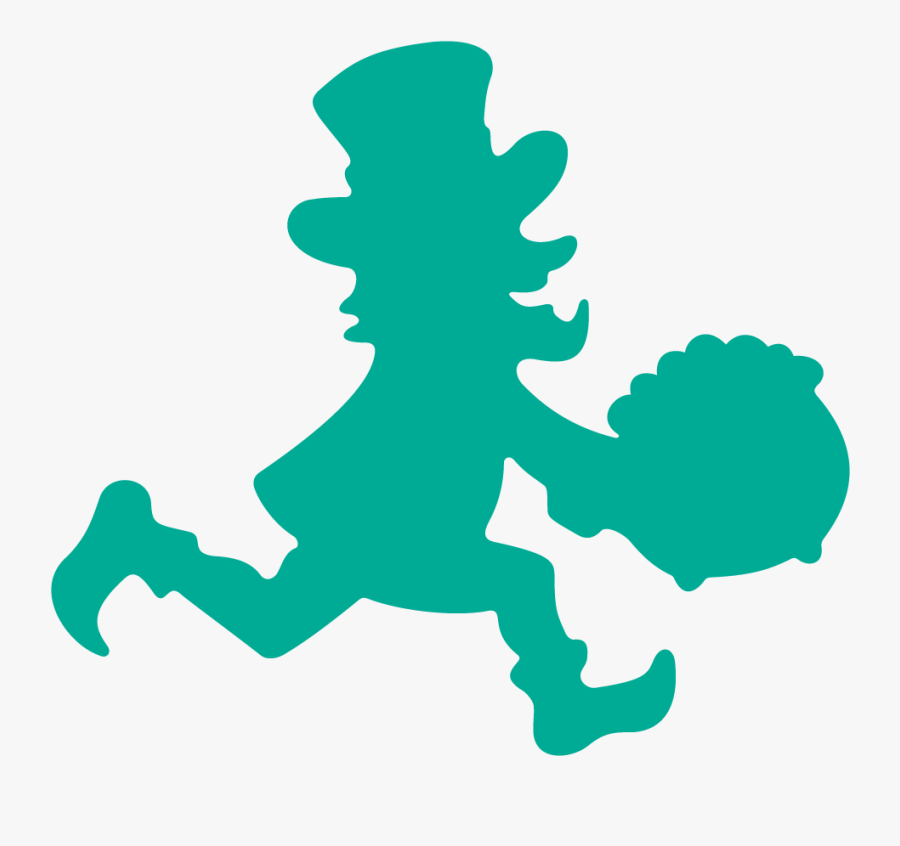 2017 Lucky Leprechaun 5k/10k & Little Leprechaun 1 - Running Leprechaun Silhouette, Transparent Clipart