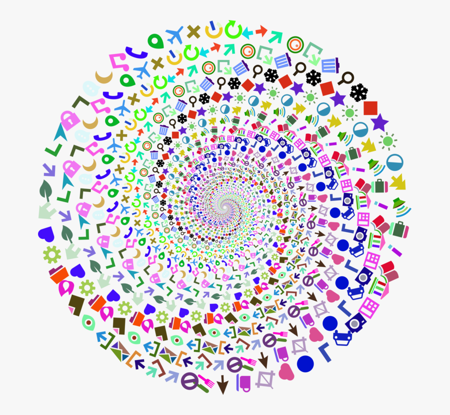 Symmetry,area,spiral - 2 Color Whirlpool Vector, Transparent Clipart