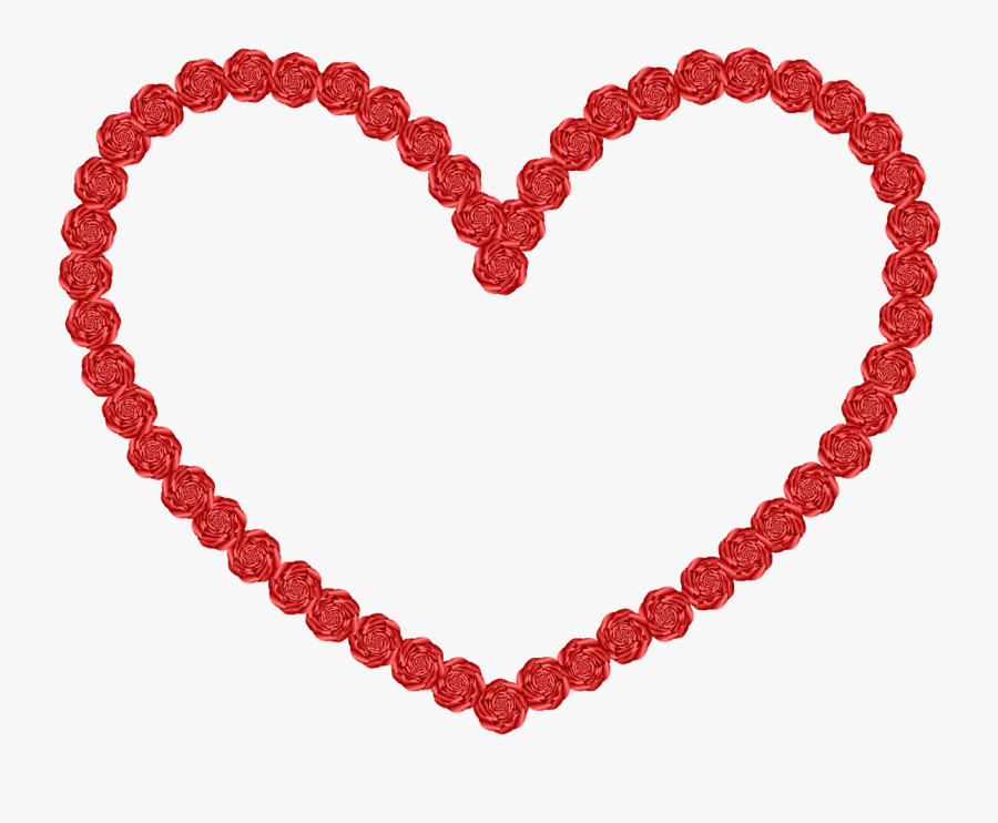 Wedding Heart Shape Rose - Heart Shape Hd Png, Transparent Clipart