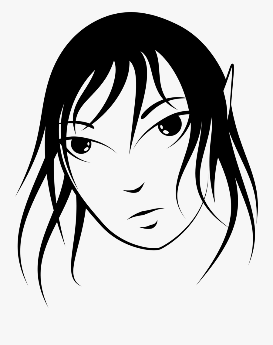 Dessin De Tete D Elfes, Transparent Clipart