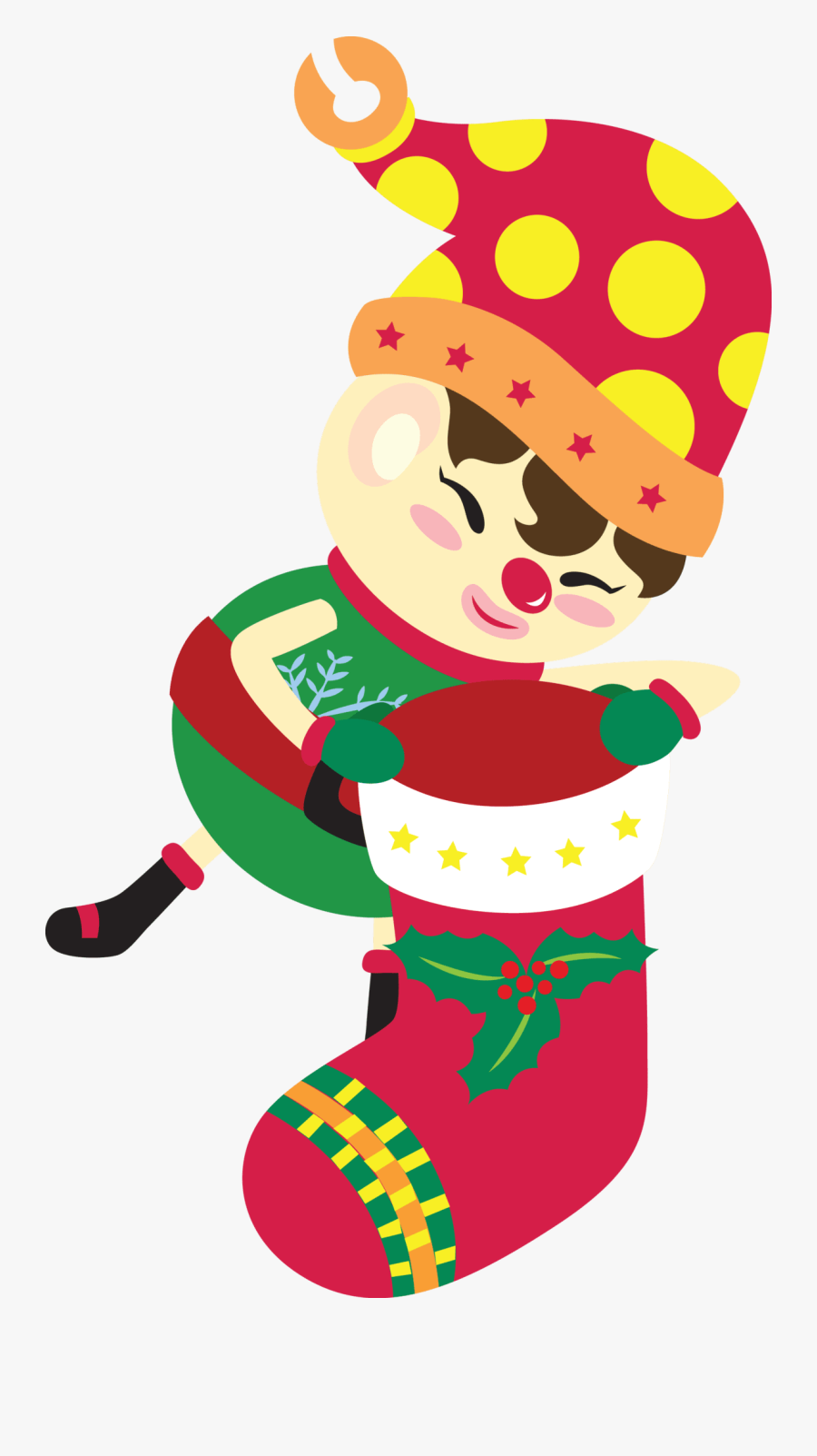 Christmas Elf Fake Tattoo, Christmas Elf Temporary - Cartoon, Transparent Clipart
