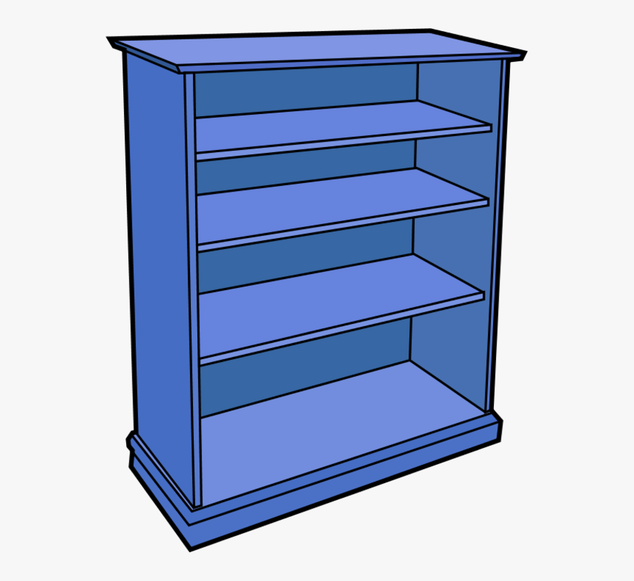 Image Of Bookcase Clipart Wooden Bookcase Clip Art - Shelf Clip Art, Transparent Clipart