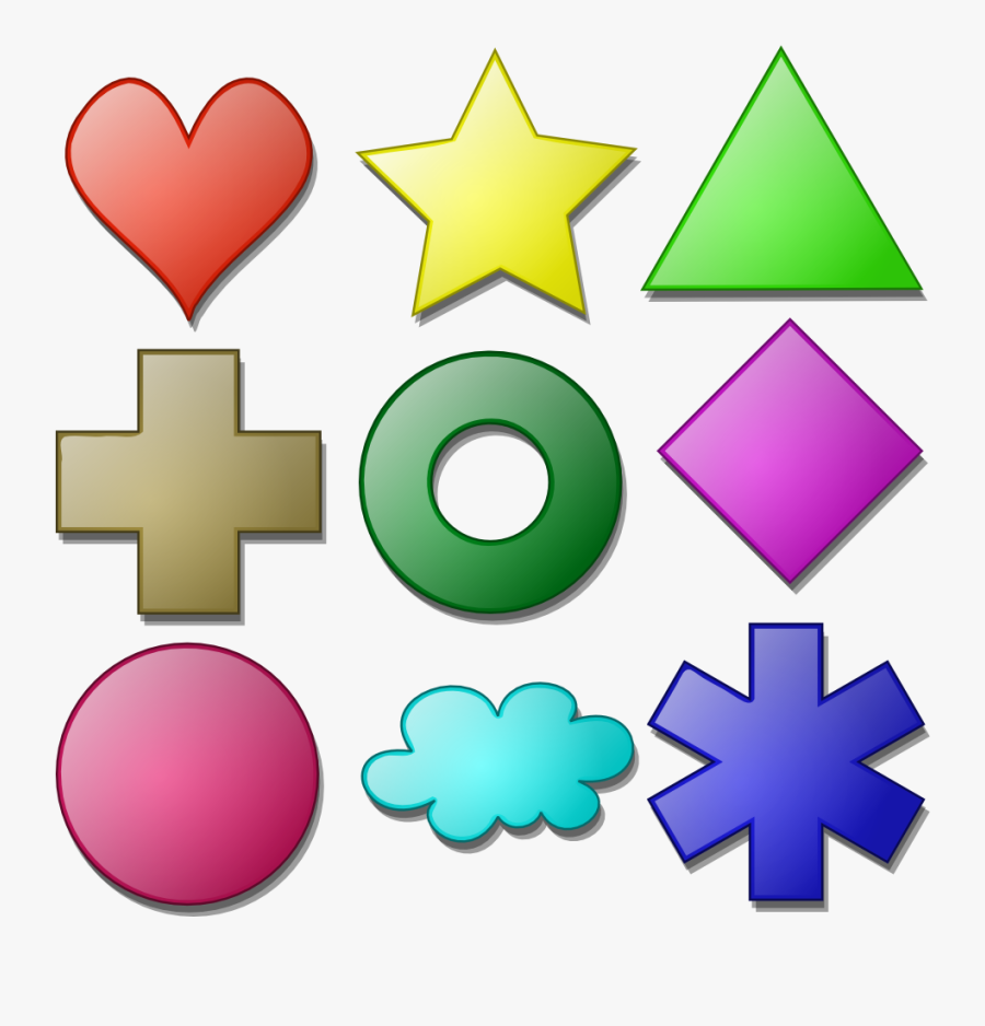 Basic Shapes In Norwegian - Shapes Clip Art, Transparent Clipart