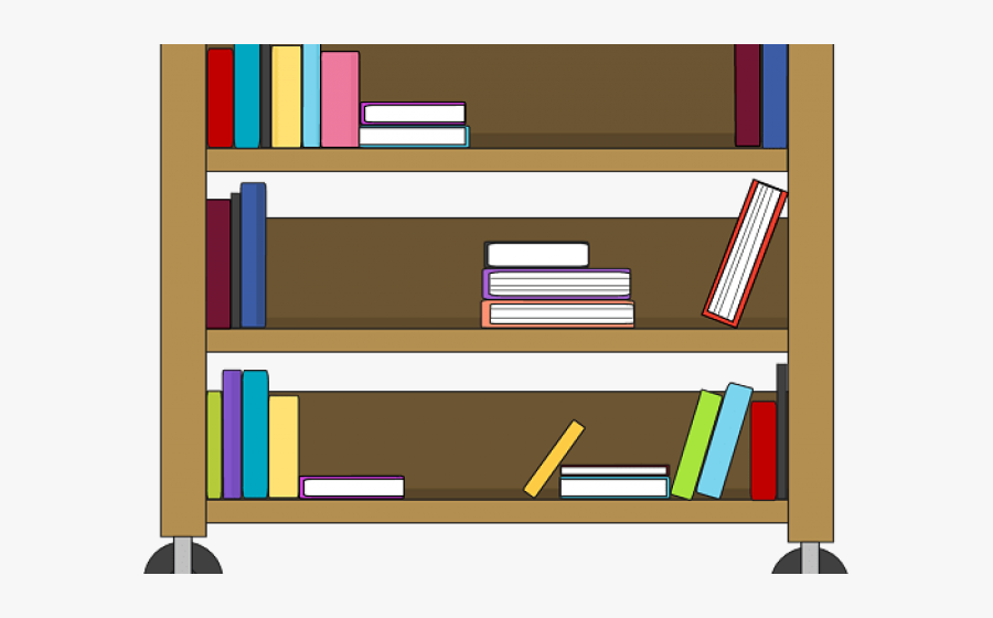 Banner Freeuse Download Shelf Free On Dumielauxepices - Books On Bookshelf Clipart Png, Transparent Clipart