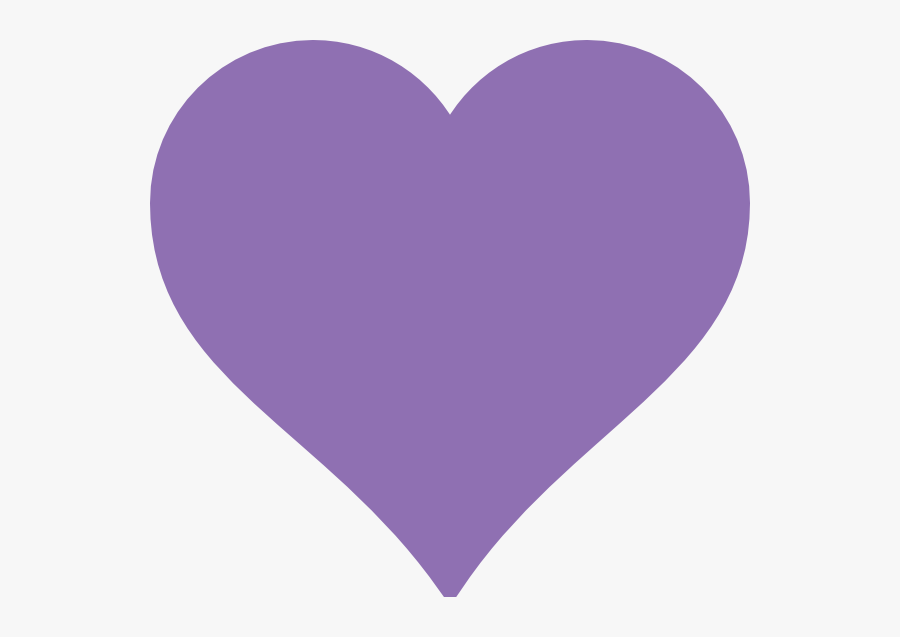 Purple Heart Shape - Twitter Purple Heart Emoji, Transparent Clipart