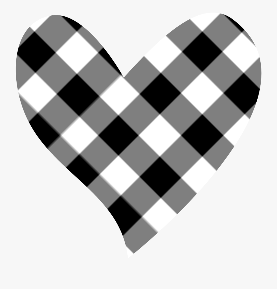 Heart Black And White Heart Shape Clipart Black And - Heart Black White Png, Transparent Clipart