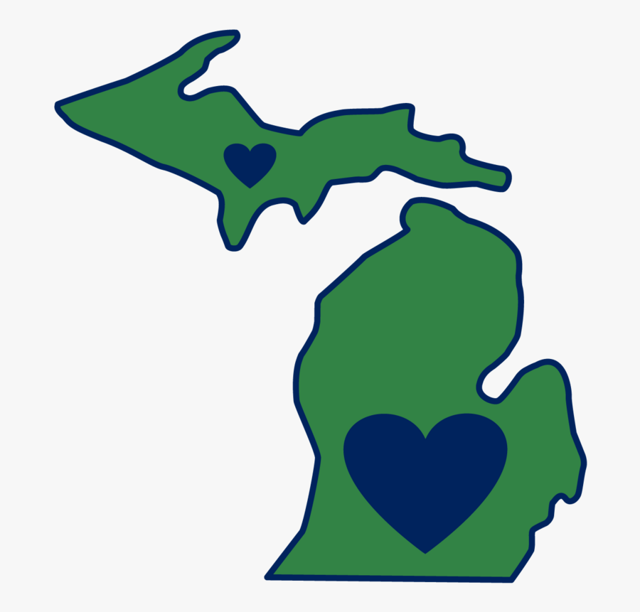 7 Best Photos Of Michigan State Shape Clipart - Simple Outline Of Michigan, Transparent Clipart