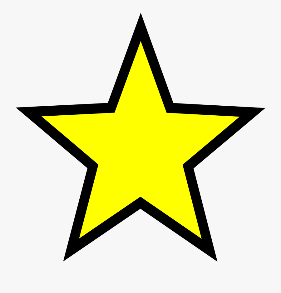 Yellow Stars Desktop Backgrounds Clip Art Black And - Star Icon Png, Transparent Clipart