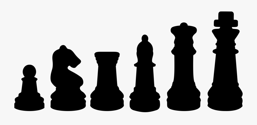 Game - Silhouette Chess Pieces Png, Transparent Clipart