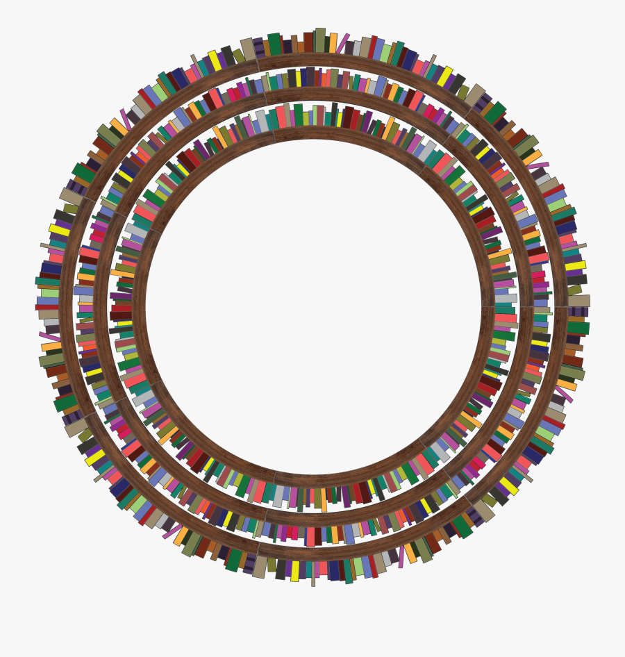 Clipart Radial Bookshelves - Pixabay ม่วง สวย ๆ หนังสือ, Transparent Clipart