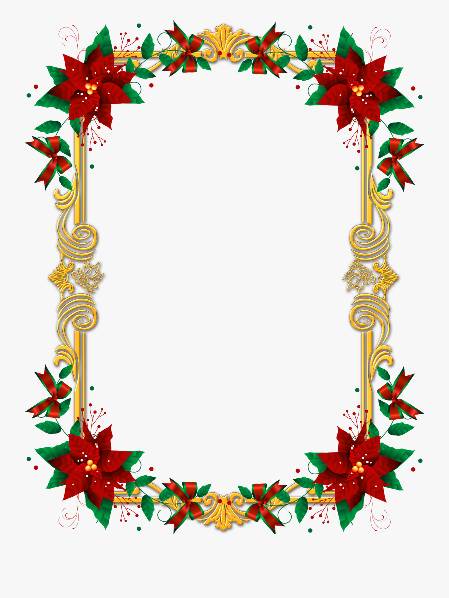 Borders And Frames For Christmas, Transparent Clipart