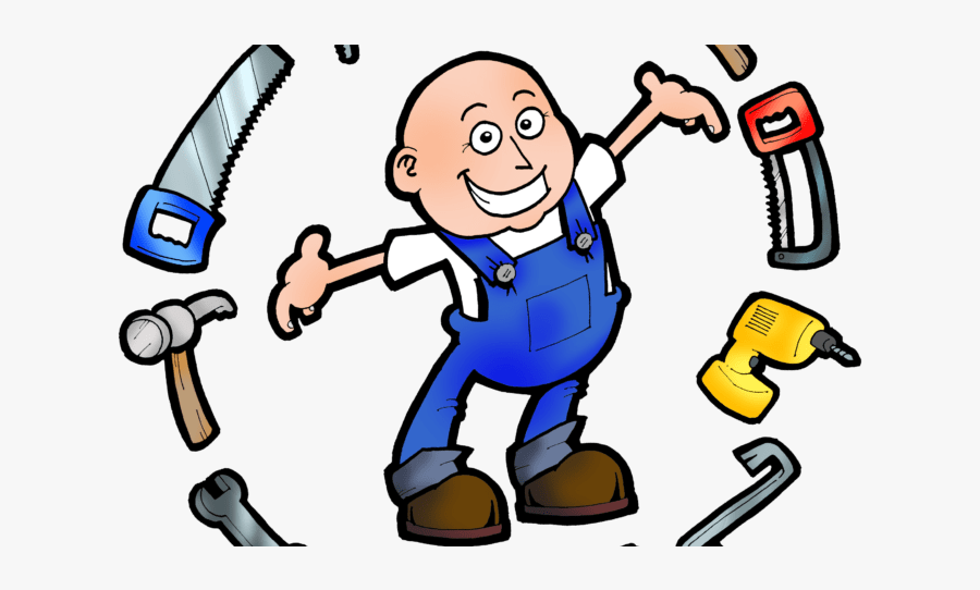 Ad Hoc Handyman Own Tools Transport Essential- - Png Handyman Cartoon, Transparent Clipart