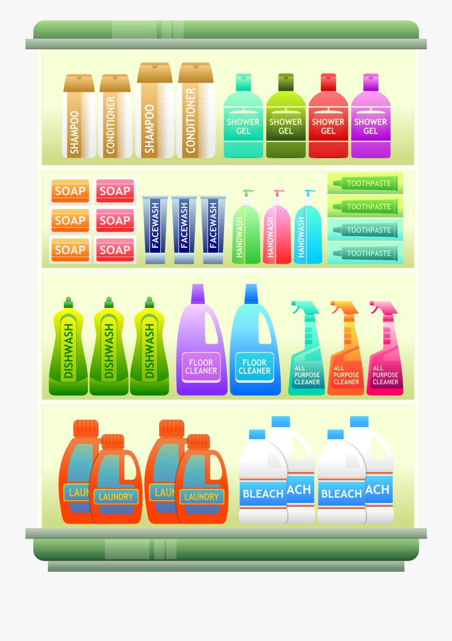 Shelf Clipart Planogram - Chemistry Contributes To The Understanding Of Household, Transparent Clipart