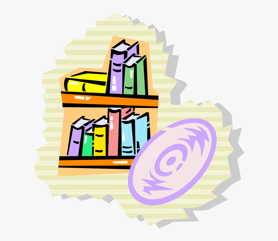 Transparent Library Bookshelf Clipart, Transparent Clipart