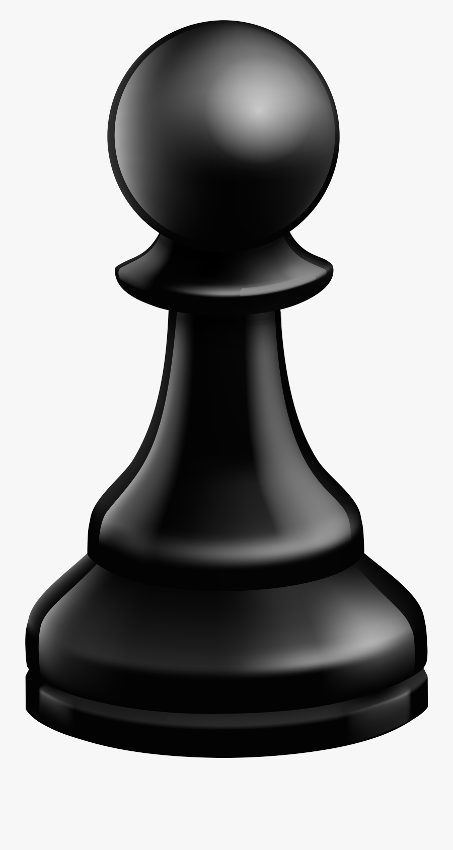Pawn Black Chess Piece Png Clip Art - Chess Pieces Transparent Png, Transparent Clipart
