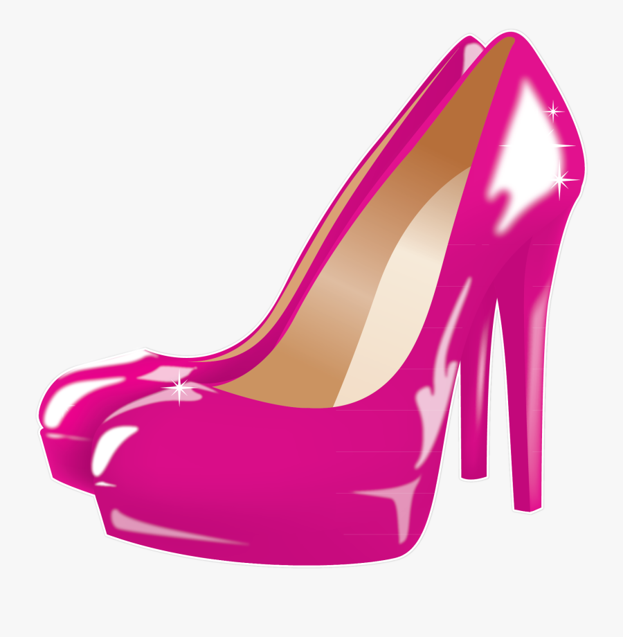 pink transparent heels