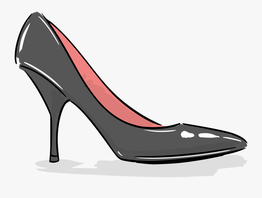 Clip Art High Heel Cartoon Images - Basic Pump, Transparent Clipart