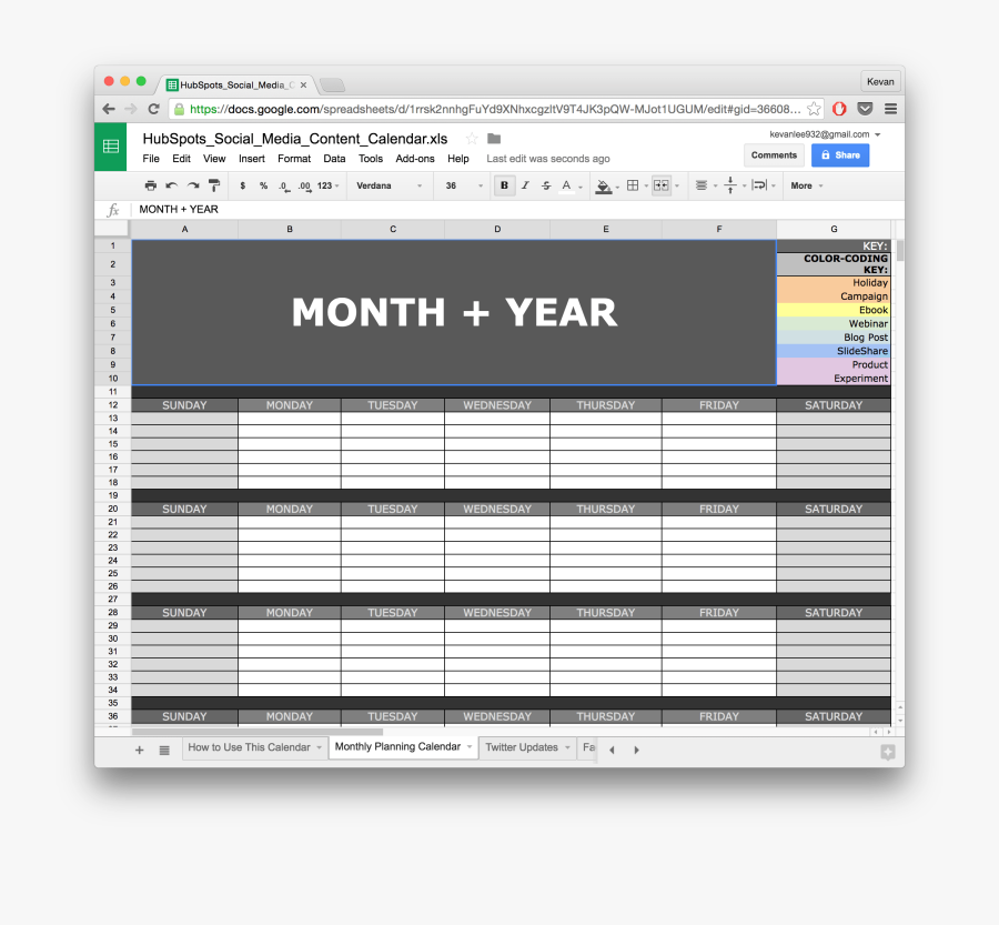 Docs Drawing Google Templates - Content Calendar Template Google Sheets, Transparent Clipart