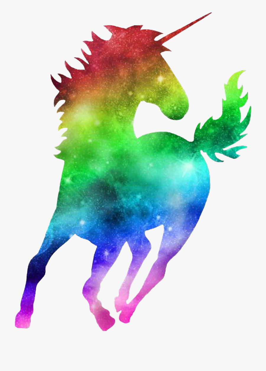 Transparent Galaxy Clipart - Rainbow Unicorn Png Transparent, Transparent Clipart