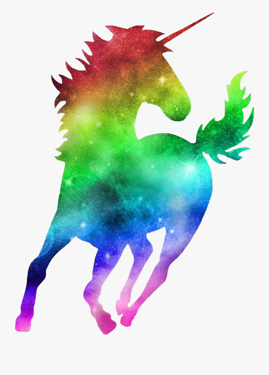 Transparent Galaxy Clipart - Rainbow Unicorn Png Transparent , Free ...