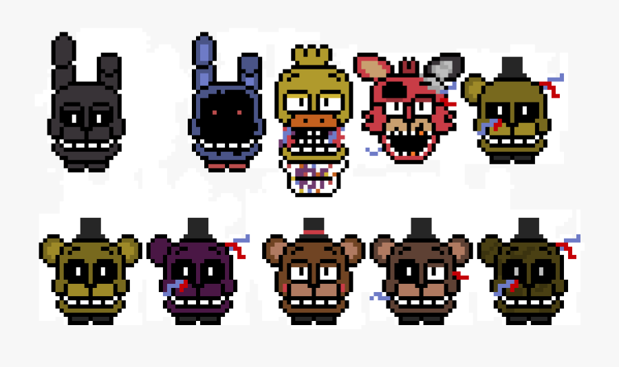 Art Clipart , Png Download - Fnaf Pixelart Simple, Transparent Clipart