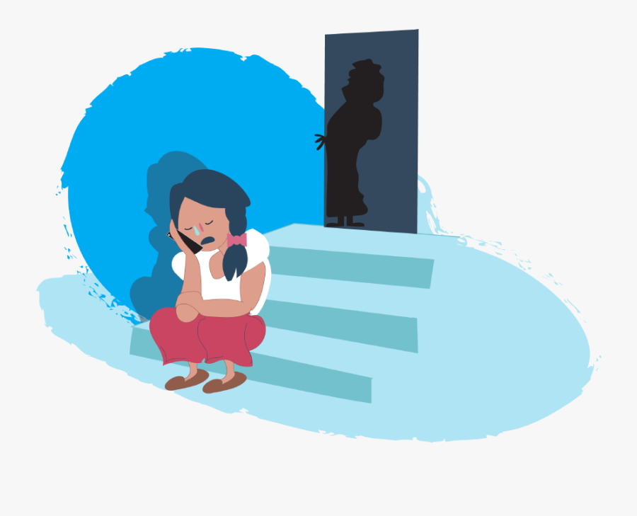 Girl On The Phone Talking About What"s Going On - Bullying Kids Helpline, Transparent Clipart