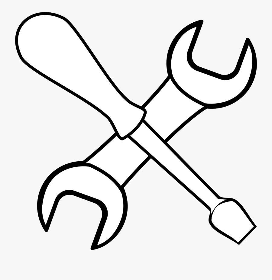 White Tools Clip Art At Clker - Tools Clip Art, Transparent Clipart