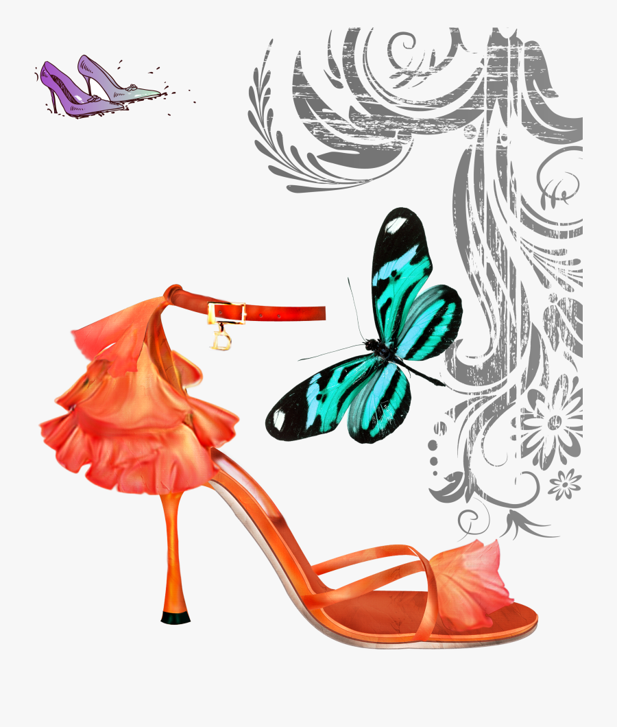 Transparent Heel Clipart - High-heeled Shoe, Transparent Clipart