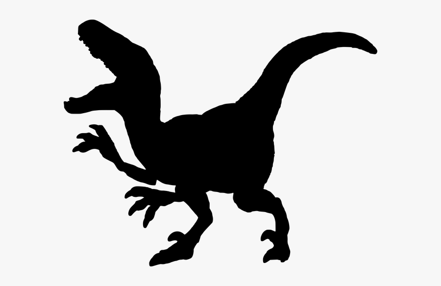 Free Photo White Background Cut Out Tyrannosaurus Rex - Jurassic Park Velociraptor Silhouette, Transparent Clipart