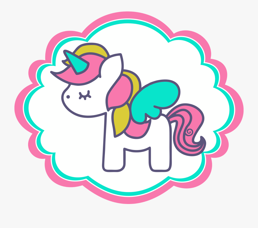 Clipart De Unicornios Para Scrapbook - Imagen De Unicornio En Png, Transparent Clipart