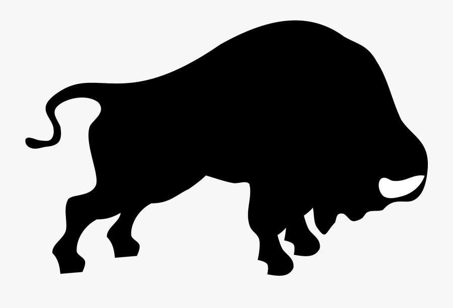 Bison Clipart Silhouette - Bison Silhouette Png, Transparent Clipart