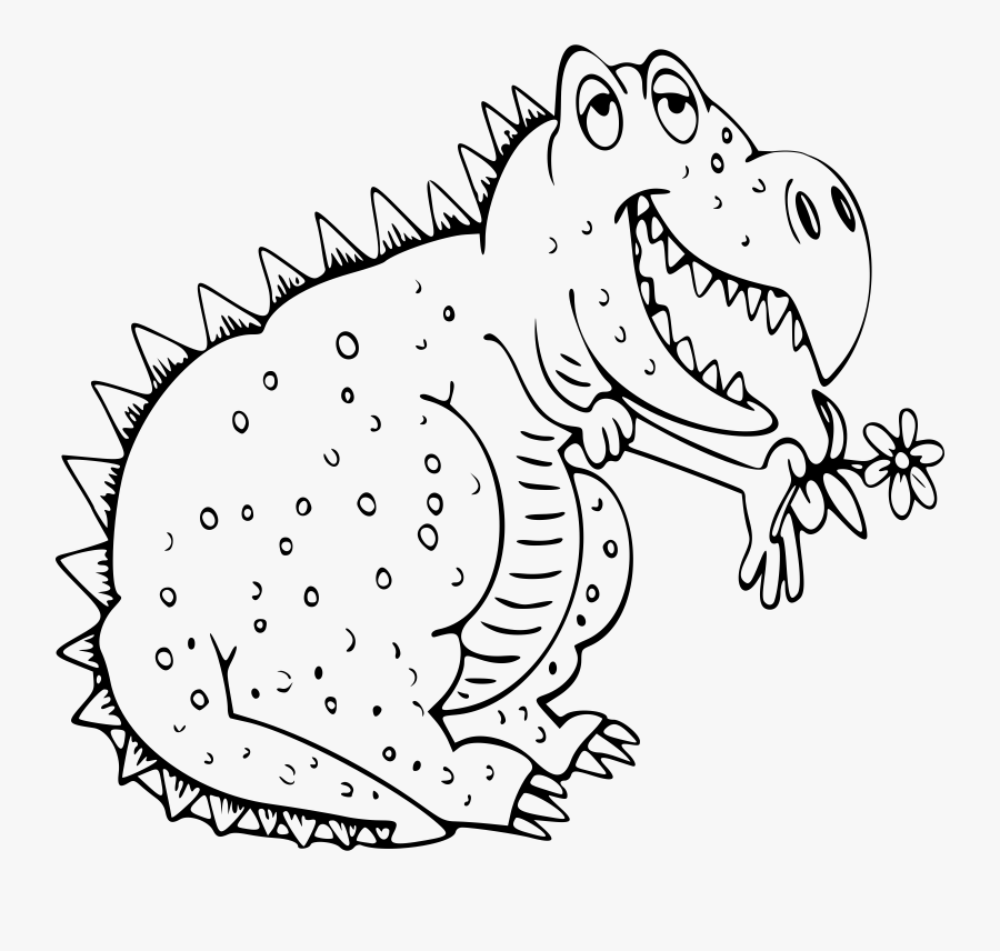 Dinosaur Clipart Sketch - Dinosaur Clipart Out Line, Transparent Clipart
