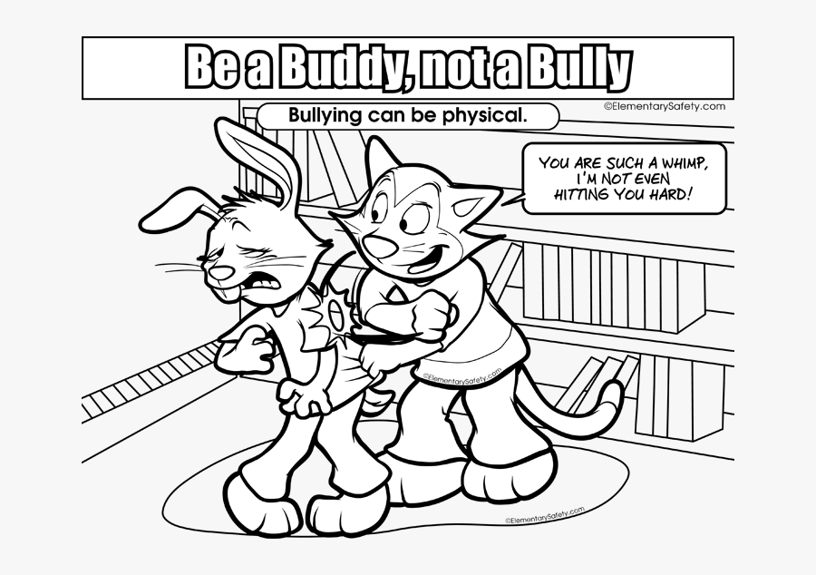 Transparent Bullying Clipart - Anti Bullying Coloring Posters, Transparent Clipart