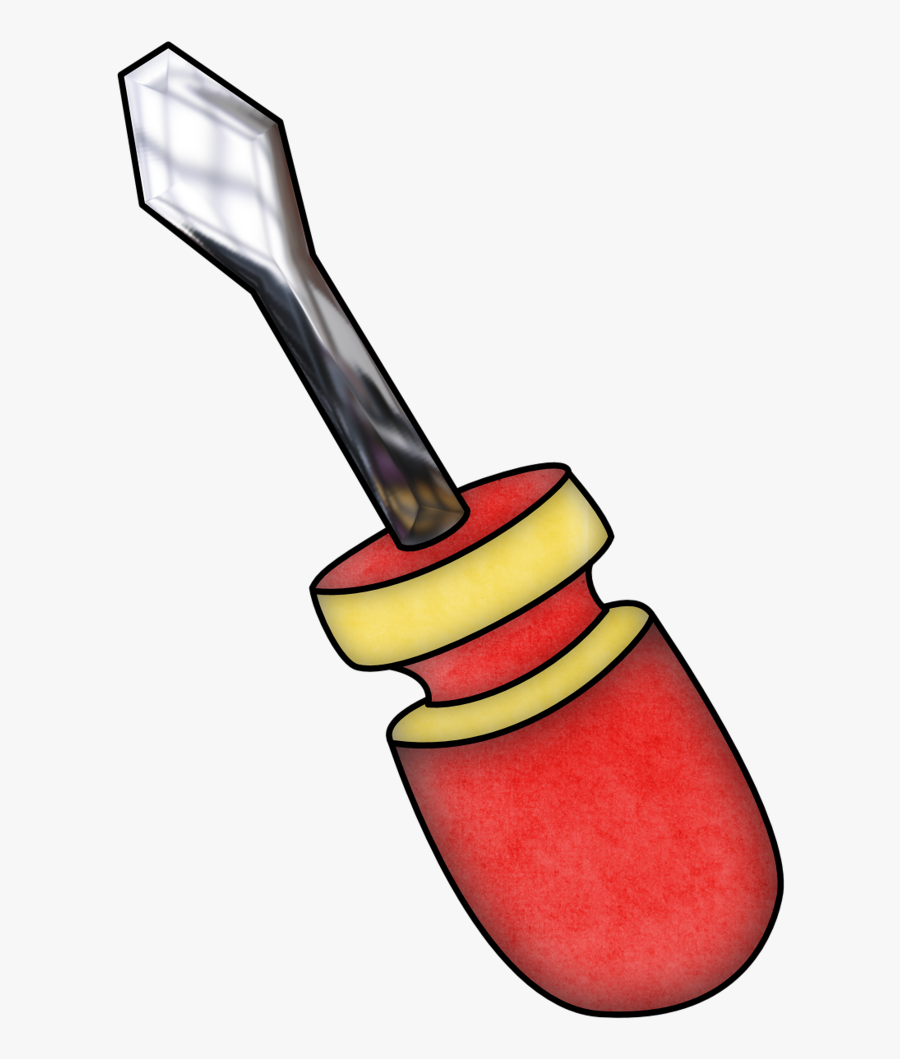 Handyman Clipart Fotos De - Caricatura De Un Destornillador, Transparent Clipart