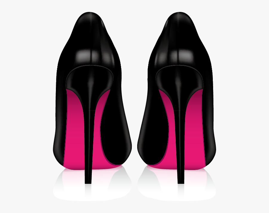 Transparent Tap Shoe Clipart - Pair Of High Heels Silhouette Vector, Transparent Clipart