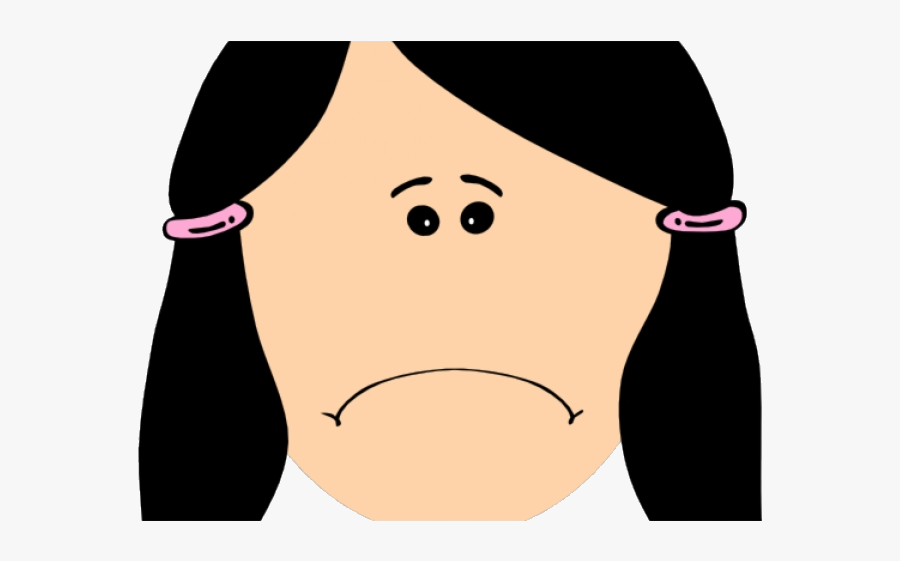 Depression Clipart Depressed Face Clip Art Transparent Hair Dark